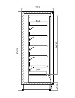 ΚΑΤΑΨΥΞΗ SELF SERVICE BALI 4.00x0.90x2.20