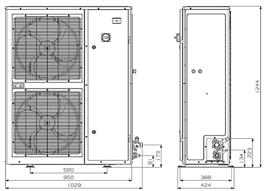 COPELAND ZXLE06  6.0 Hp 380V, Εξωτερική Μονάδα Κατάψυξης