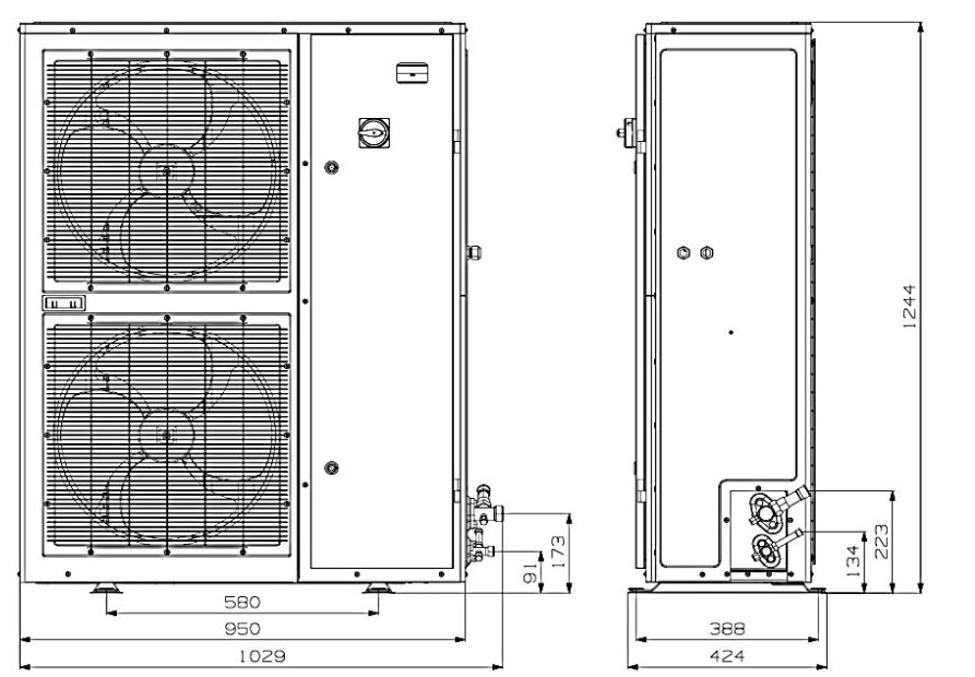 COPELAND ZXME06 380V, 6.0 Hp TFD Εξωτερική Μονάδα