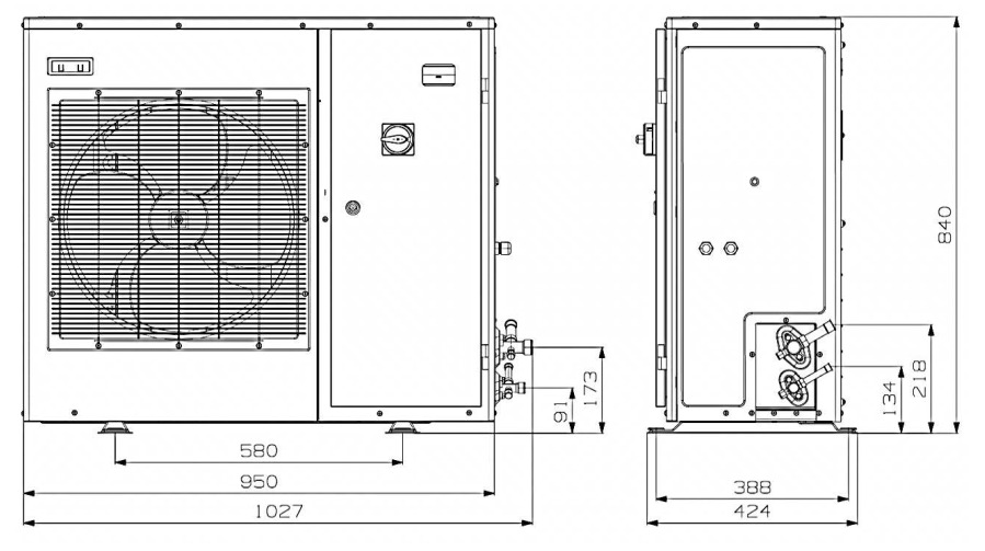 COPELAND ZXME02 380V, 2.0 Hp TFD Εξωτερική Μονάδα   