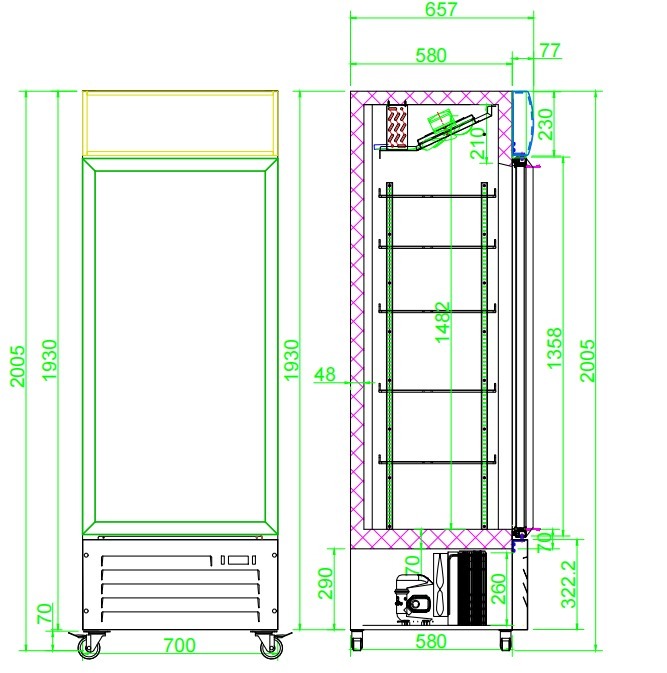 ΨΥΓΕΙΟ ΣΥΝΤΗΡΗΣΗΣ RB-600H  